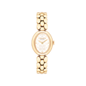 Coach Sammy Women's White Dial & Gold Bracelet Strap 22mm