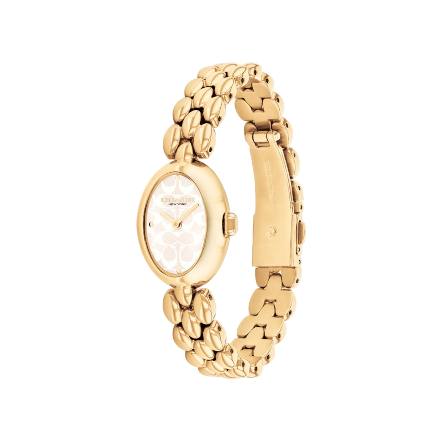 Coach Sammy Women's White Dial & Gold Bracelet Strap 22mm