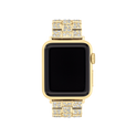 Coach Apple Watch Gold Bracelet Strap with Crystals