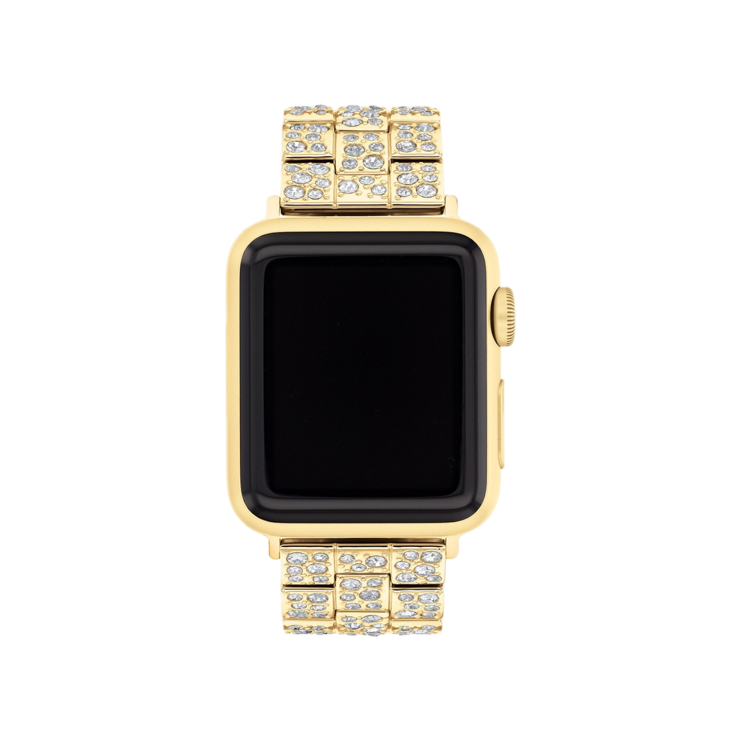 Coach Apple Watch Gold Bracelet Strap with Crystals