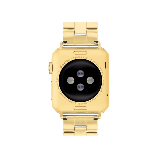 Coach Apple Watch Gold Bracelet Strap with Crystals