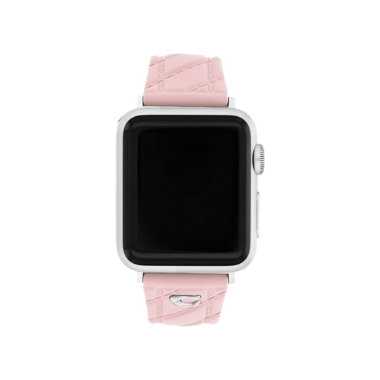 Coach Apple Watch Pink Leather Strap