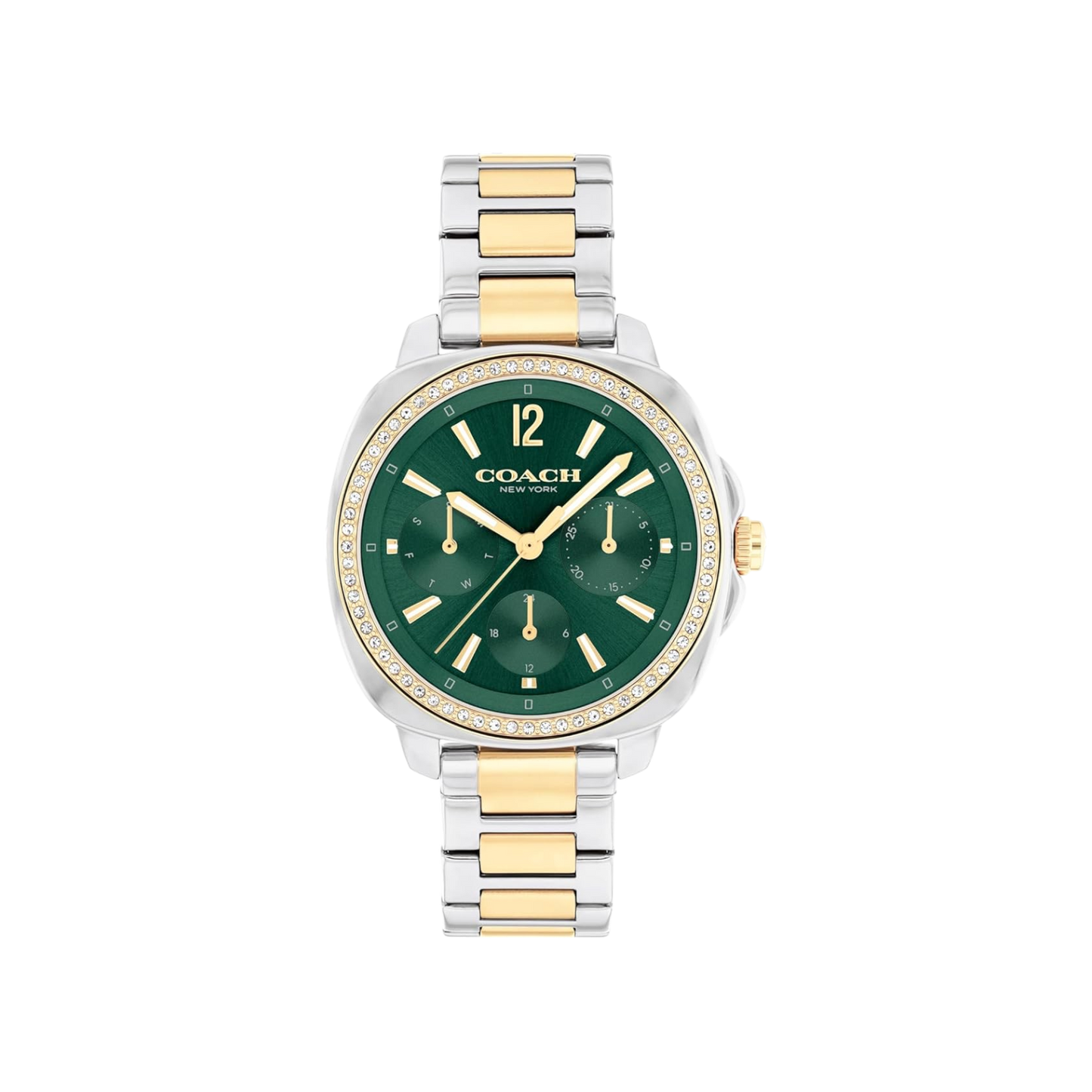 Coach Kitt Women's Green Dial & Two Tone Bracelet Strap Watch 34mm