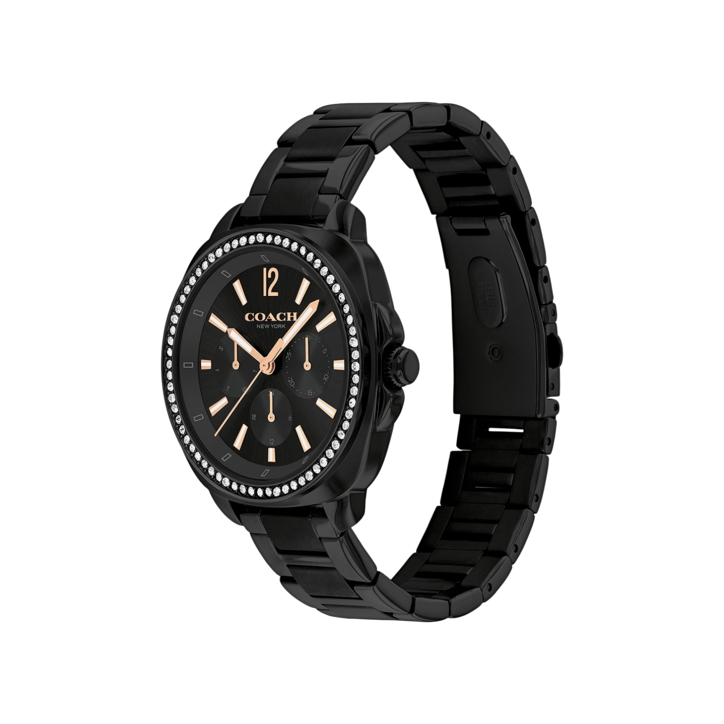 Coach Kitt Women's Black Bracelet Strap Watch 34mm