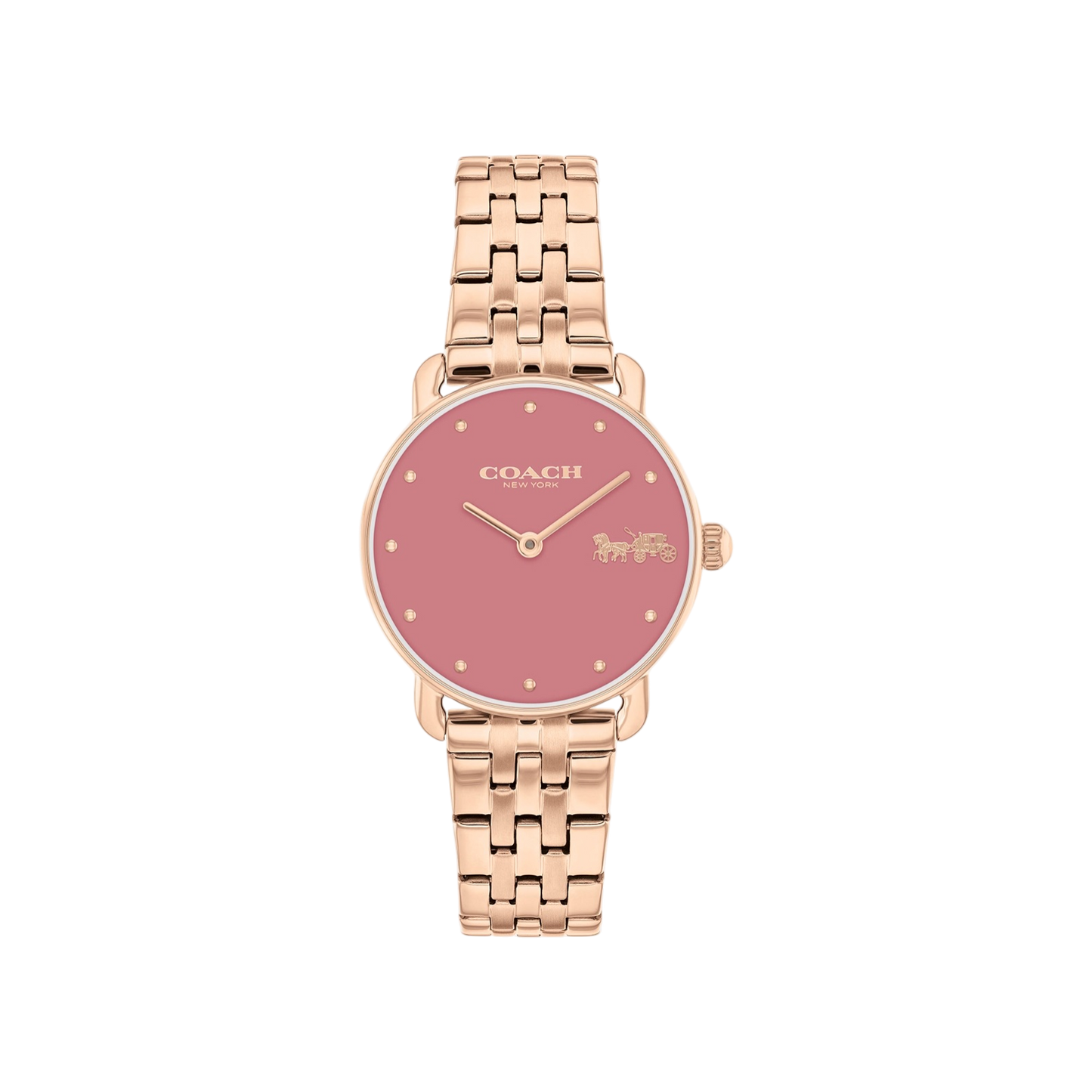 Coach Elliot Women's Pink Dial & Rose Gold Bracelet Strap Watch 28mm