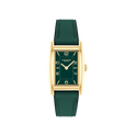 Coach Reese Women's Green Dial with Gold Case & Green Leather Strap Watch 24mmx35mm