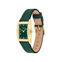 Coach Reese Women's Green Dial with Gold Case & Green Leather Strap Watch 24mmx35mm