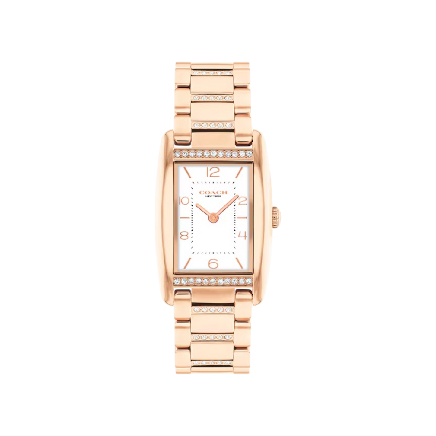 Coach Reese Women's White Dial & Rose Gold Bracelet Strap Watch 24mmx35mm