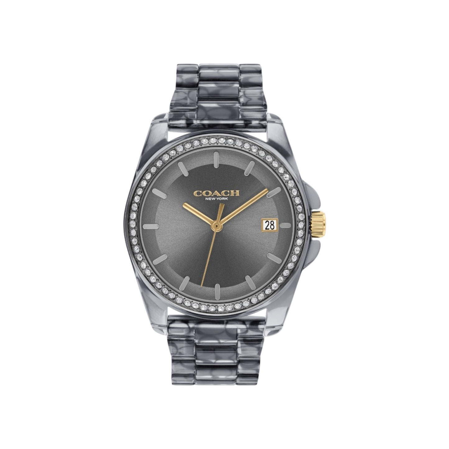 Coach Greyson Women's Grey Bracelet Strap Watch 36mm