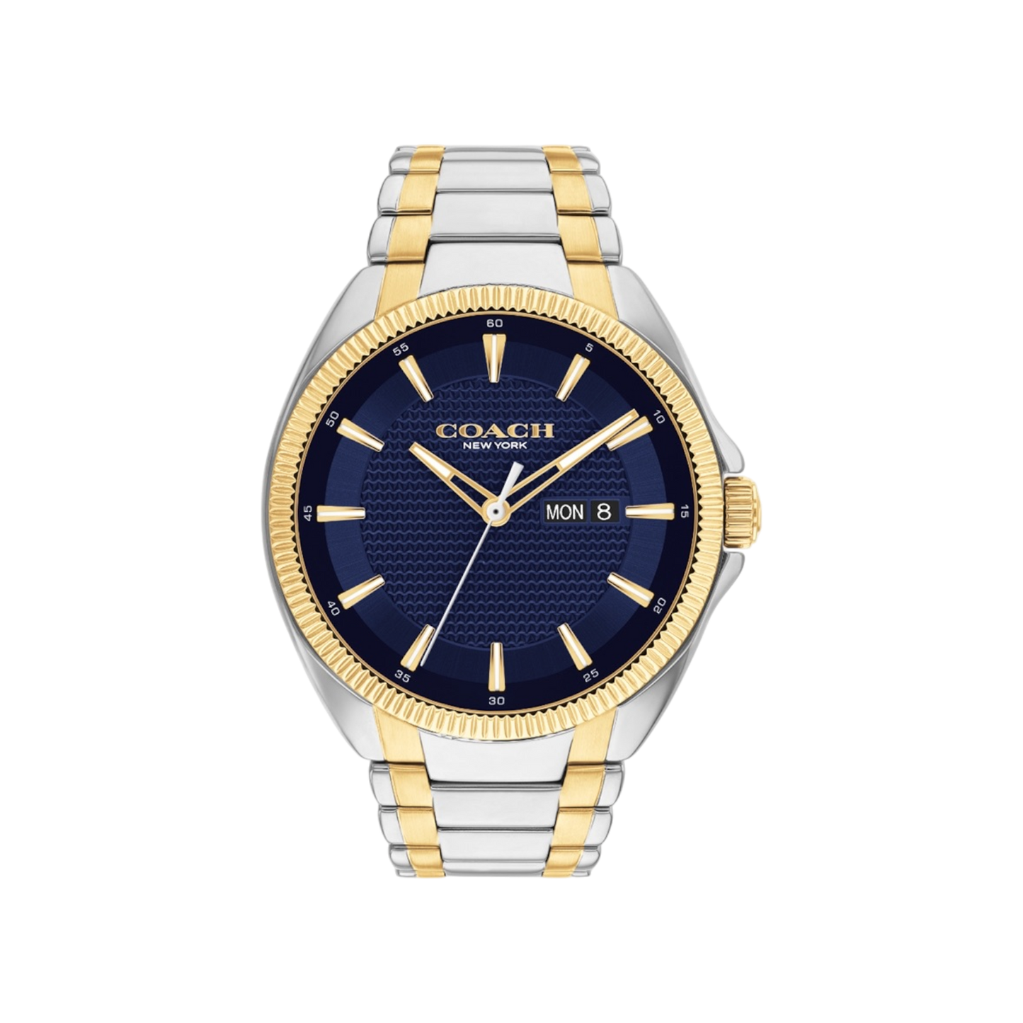 Coach Jackson Men's Blue Dial & Two Tone Bracelet Strap Watch 45mm