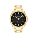 Coach Jackson Men's Black Dial & Gold Bracelet Strap Watch 45mm