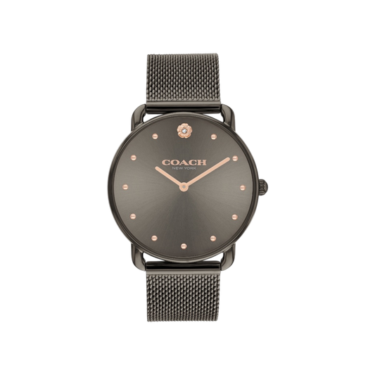 Coach Elliot Women's Grey Mesh Strap Watch 36mm