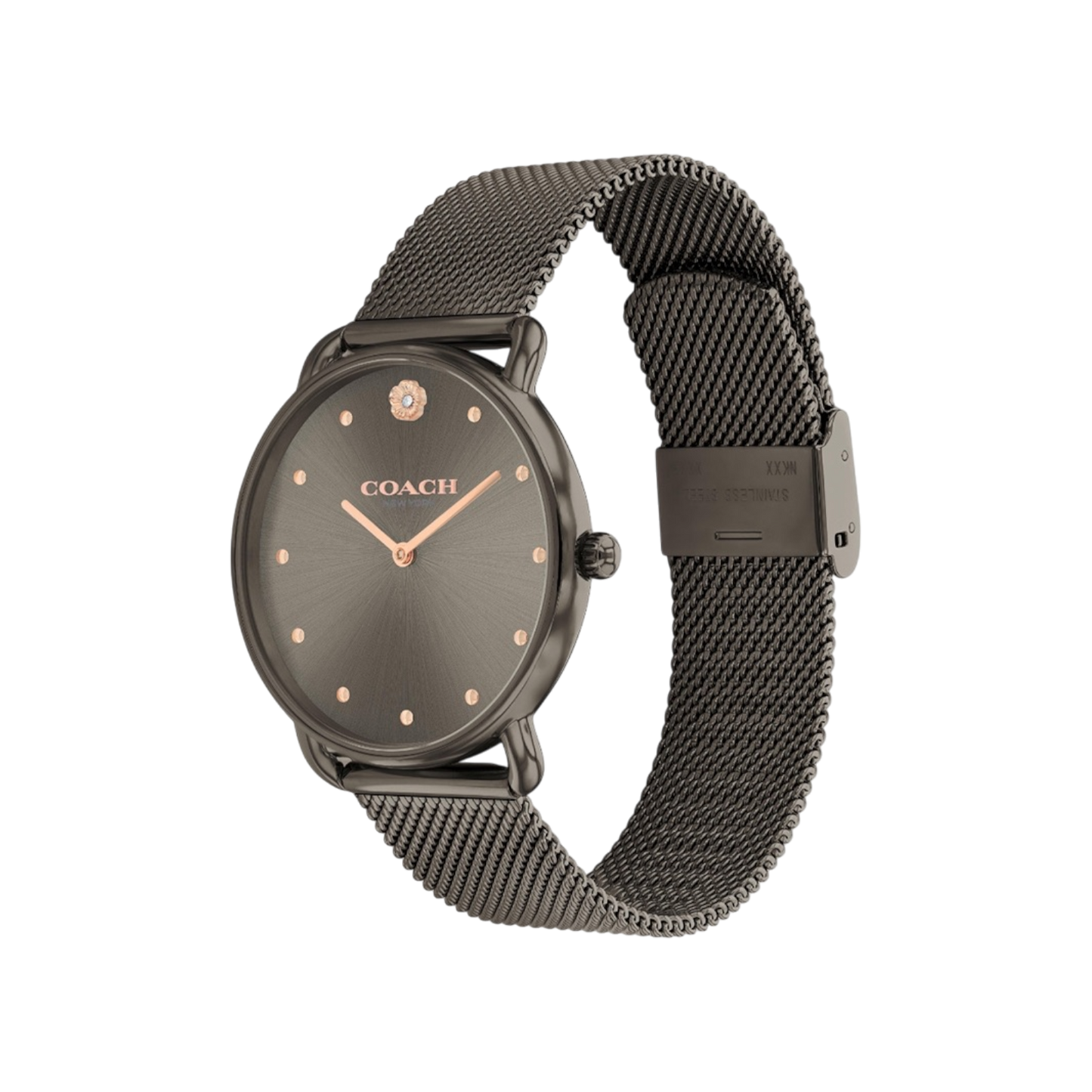 Coach Elliot Women's Grey Mesh Strap Watch 36mm