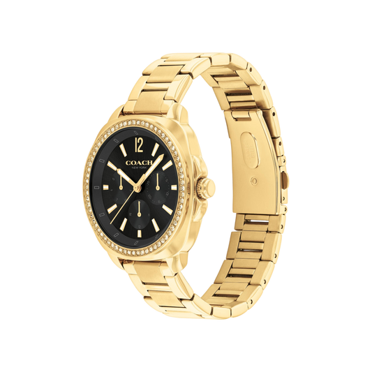 Coach Kitt Women's Black Dial & Gold Bracelet Strap Watch 38mm