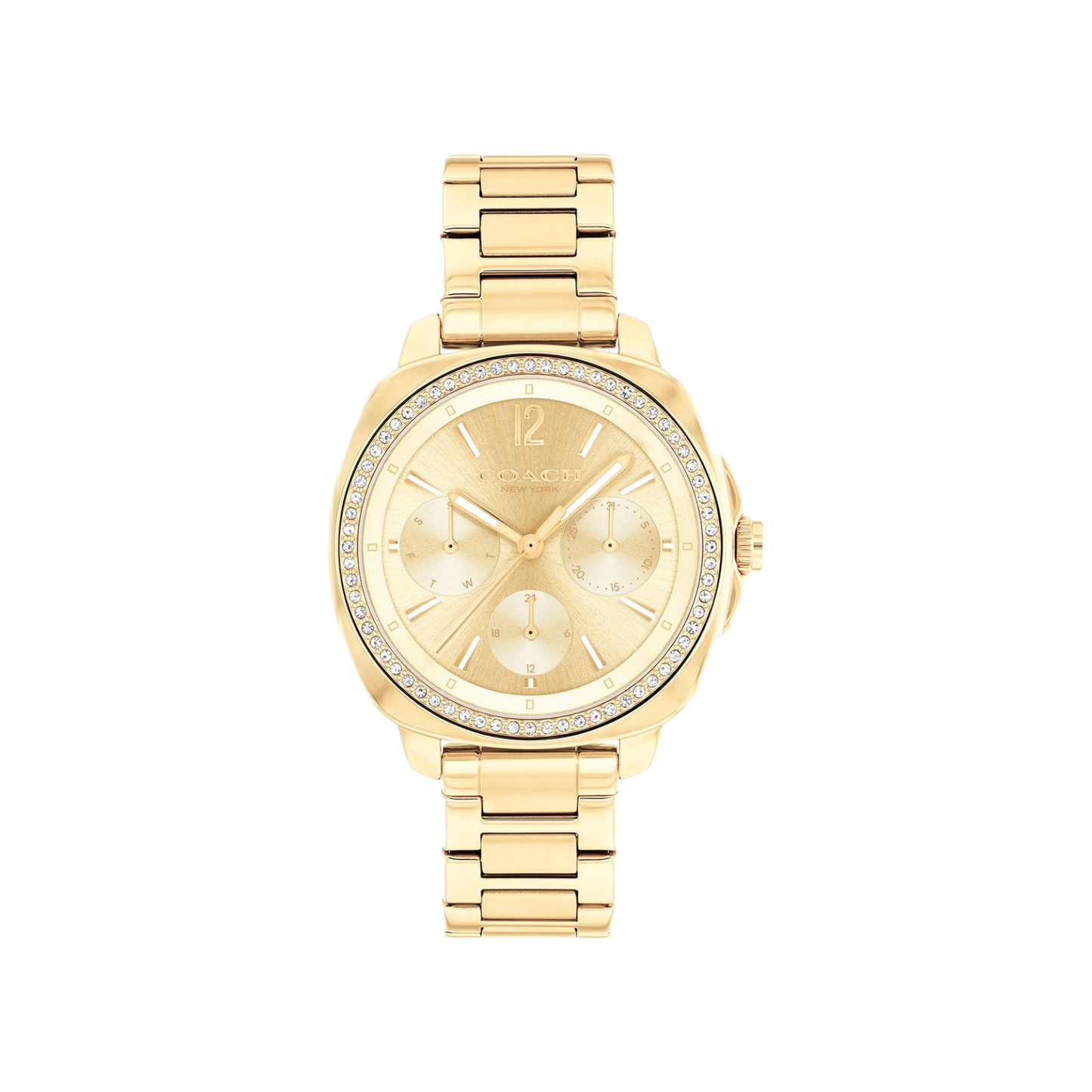 Coach Kitt Women's Gold Bracelet Strap Watch 34mm