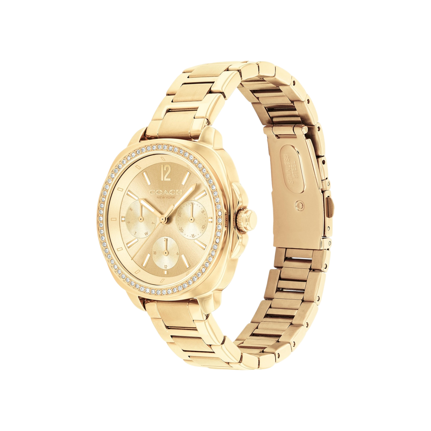 Coach Kitt Women's Gold Bracelet Strap Watch 34mm