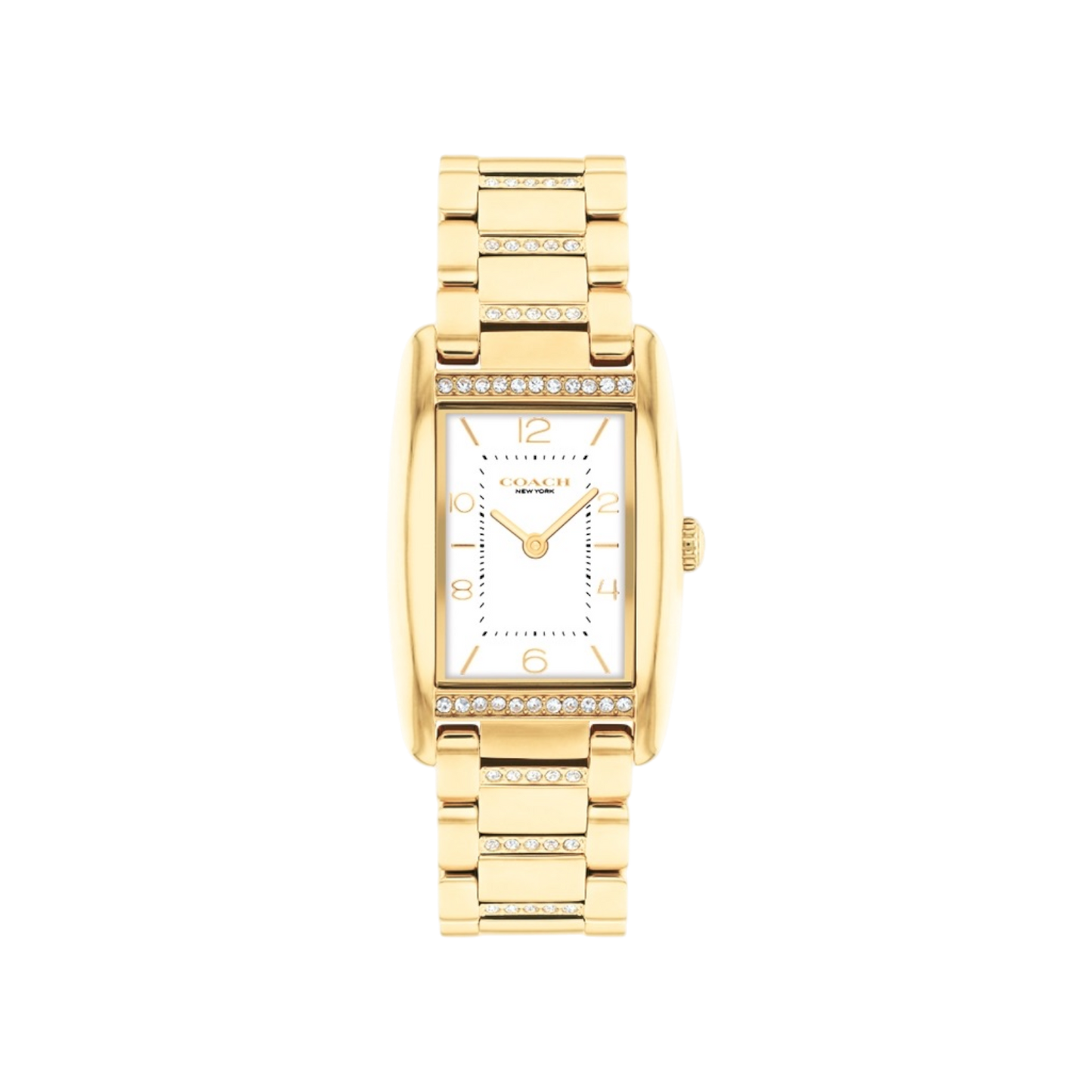 Coach Reese White Dial & Gold Bracelet Strap Watch 24mmx35mm
