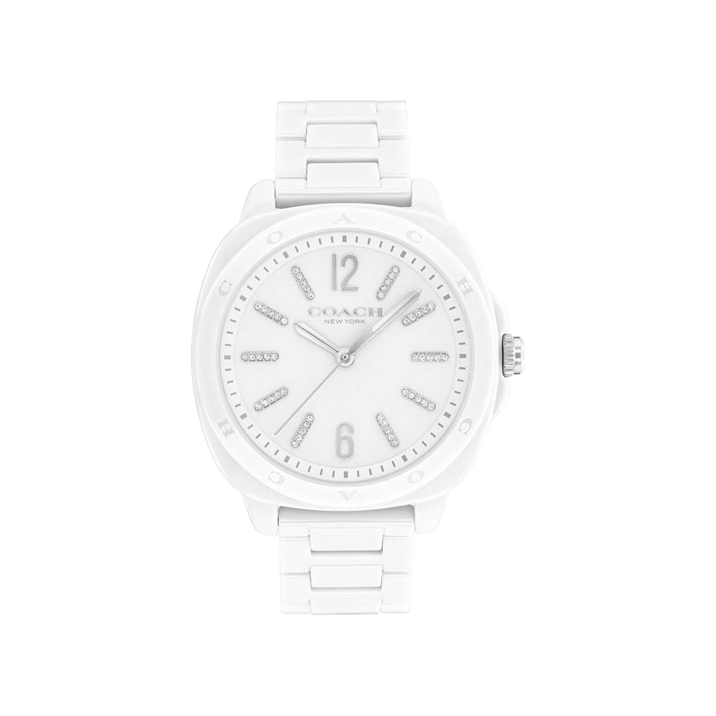 Coach Kitt Women's White Ceremic Bracelet Strap Watch 38mm