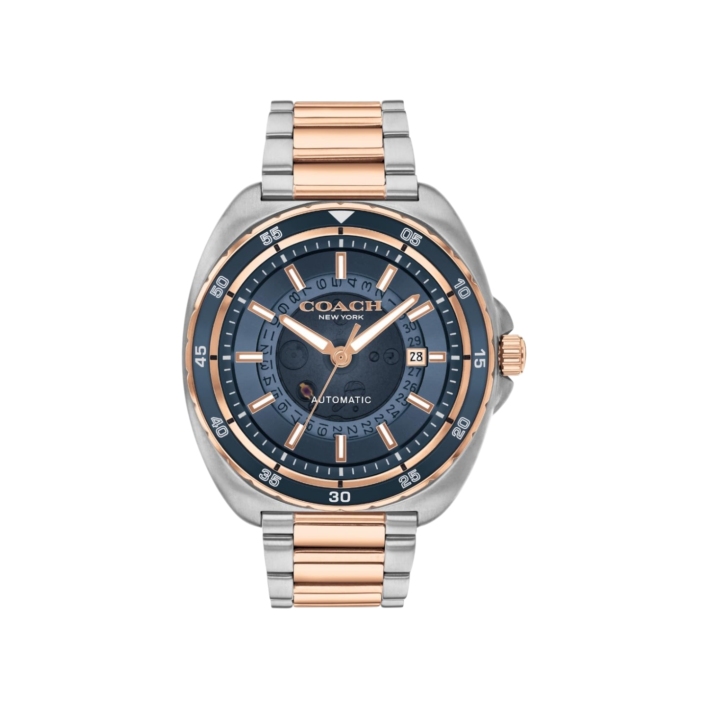 Coach Charter Men's Blue Dial & Two Tone Bracelet Strap 44mm