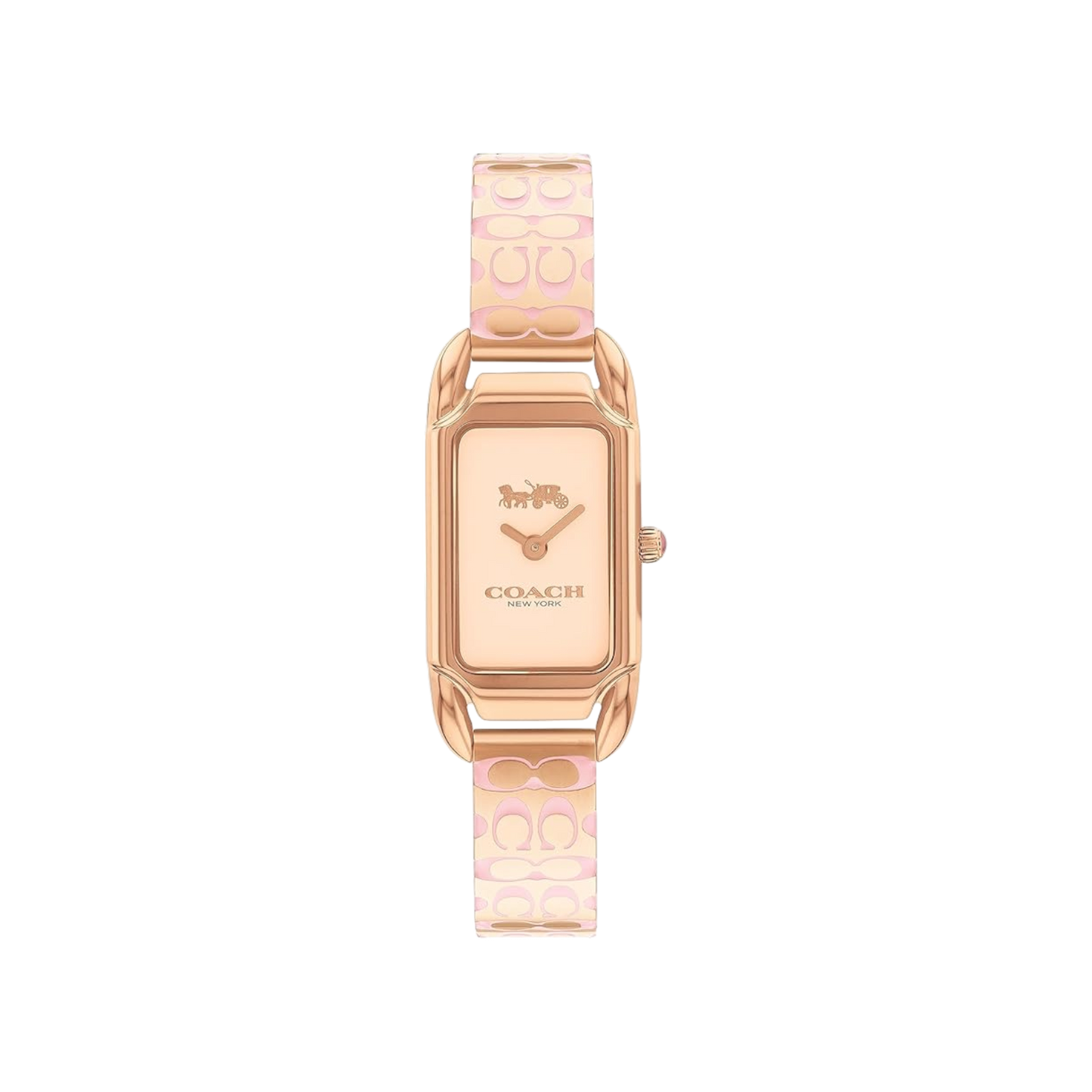Coach Cadie Women's Rose Gold Bracelet Strap Watch 17.5mmx28.5mm