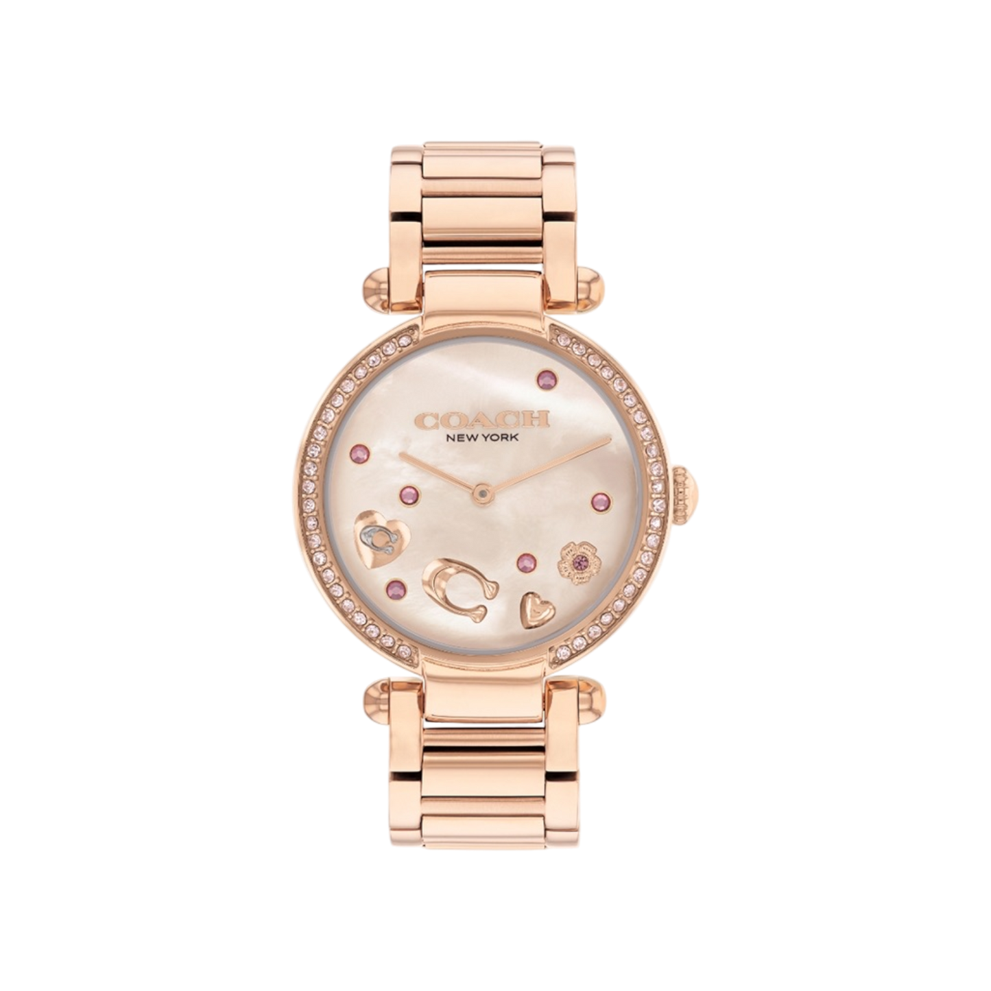 Coach Cary Women's Rose Gold Bracelet Strap Watch 34mm