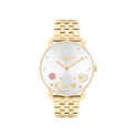 Coach Elliot Women's Silver Dial & Gold Bracelet Strap Watch 36mm