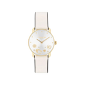 Coach Elliot Women's Silver Dial & Chalk Leather Strap Watch 28mm