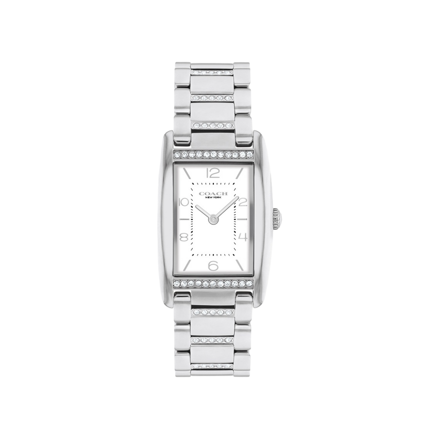 Coach Reese Women's White Dial & Silver Bracelet Strap Watch 24mmx35mm