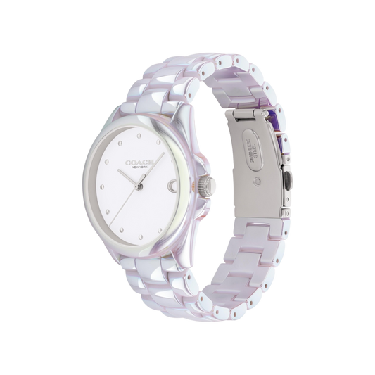 Coach Greyson Women's White Ceremic Bracelet Strap Watch 36mm