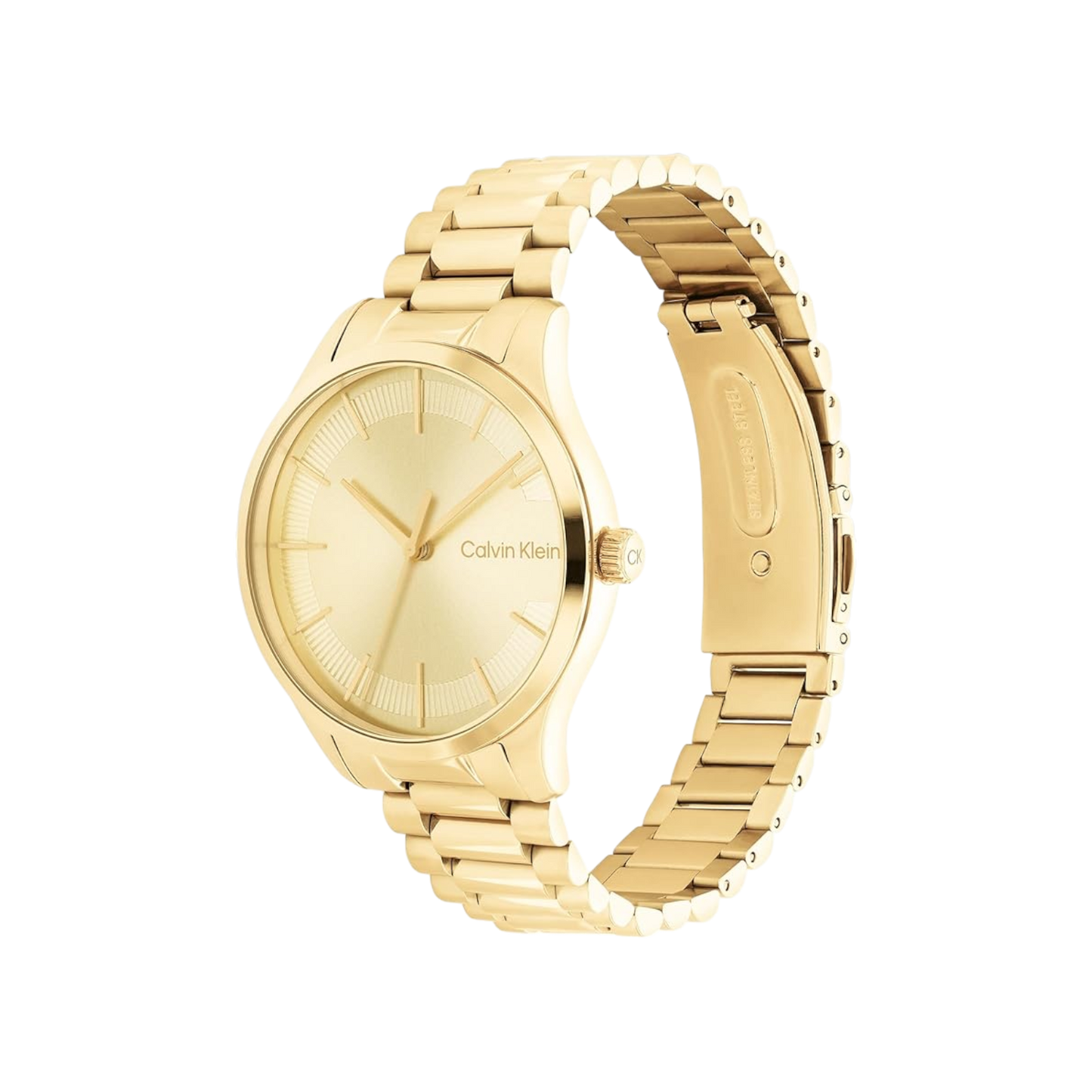 Calvin Klein Iconic Unisex Gold Bracelet Strap Watch 35mm