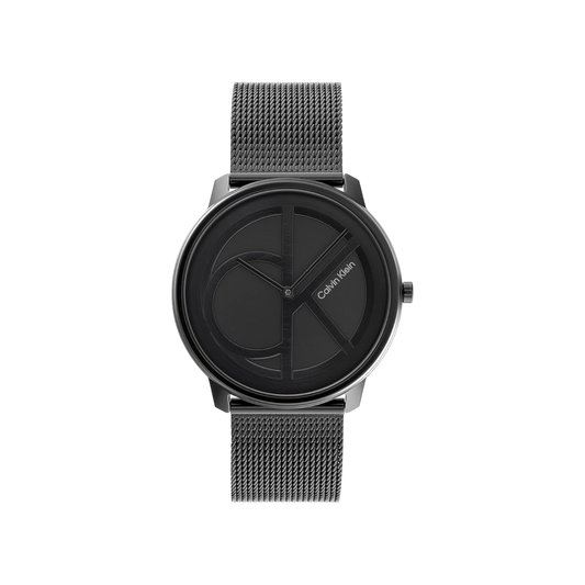 Calvin Klein Iconic Unisex Black Mesh Strap Watch 40mm