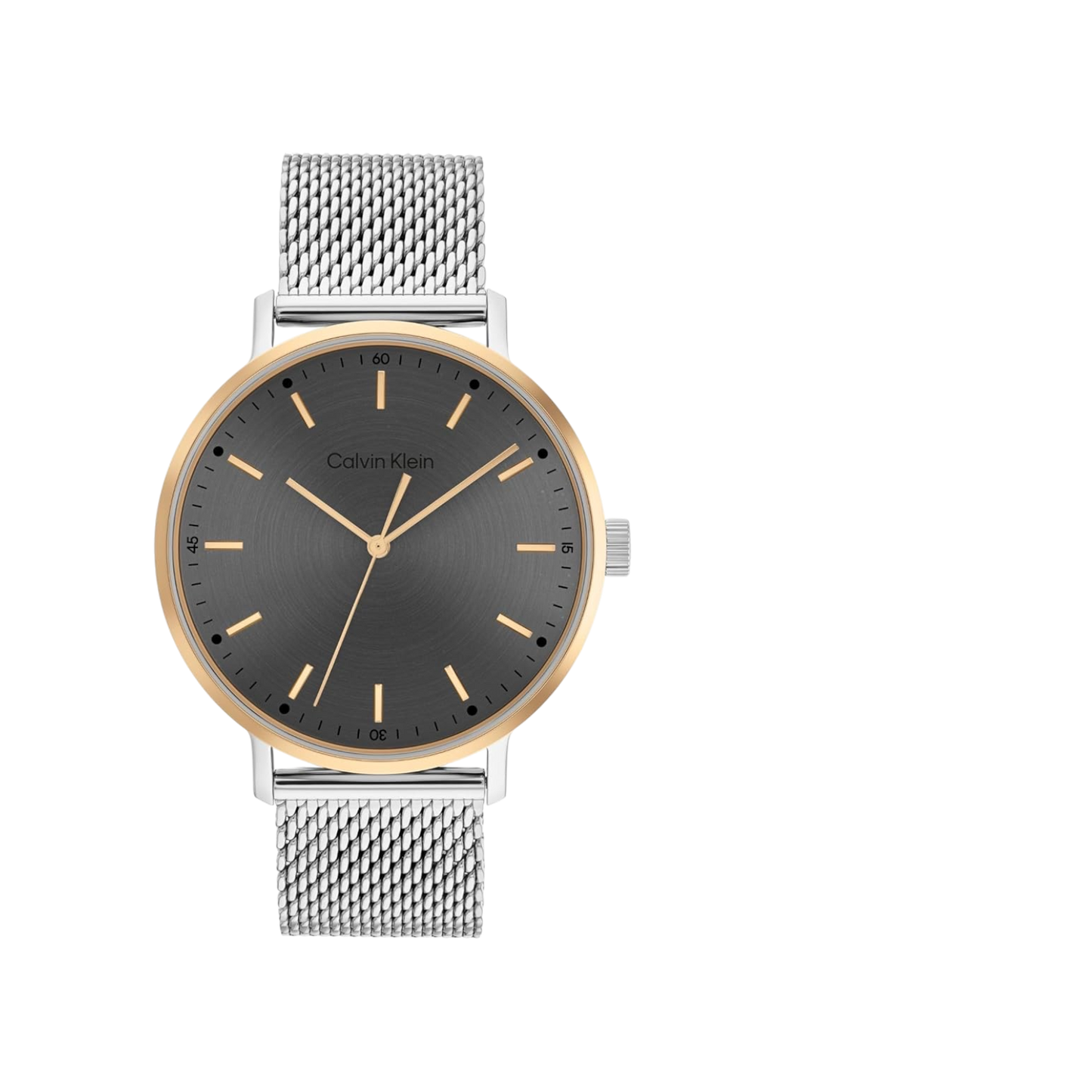 Calvin Klein Modern Men's Grey Dial & Silver Mesh Strap Watch 42mm