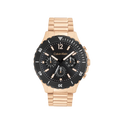 Calvin Klein Sport Chronograph Men's Black Dial & Rose Gold Bracelet Strap Watch 44mm