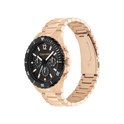 Calvin Klein Sport Chronograph Men's Black Dial & Rose Gold Bracelet Strap Watch 44mm