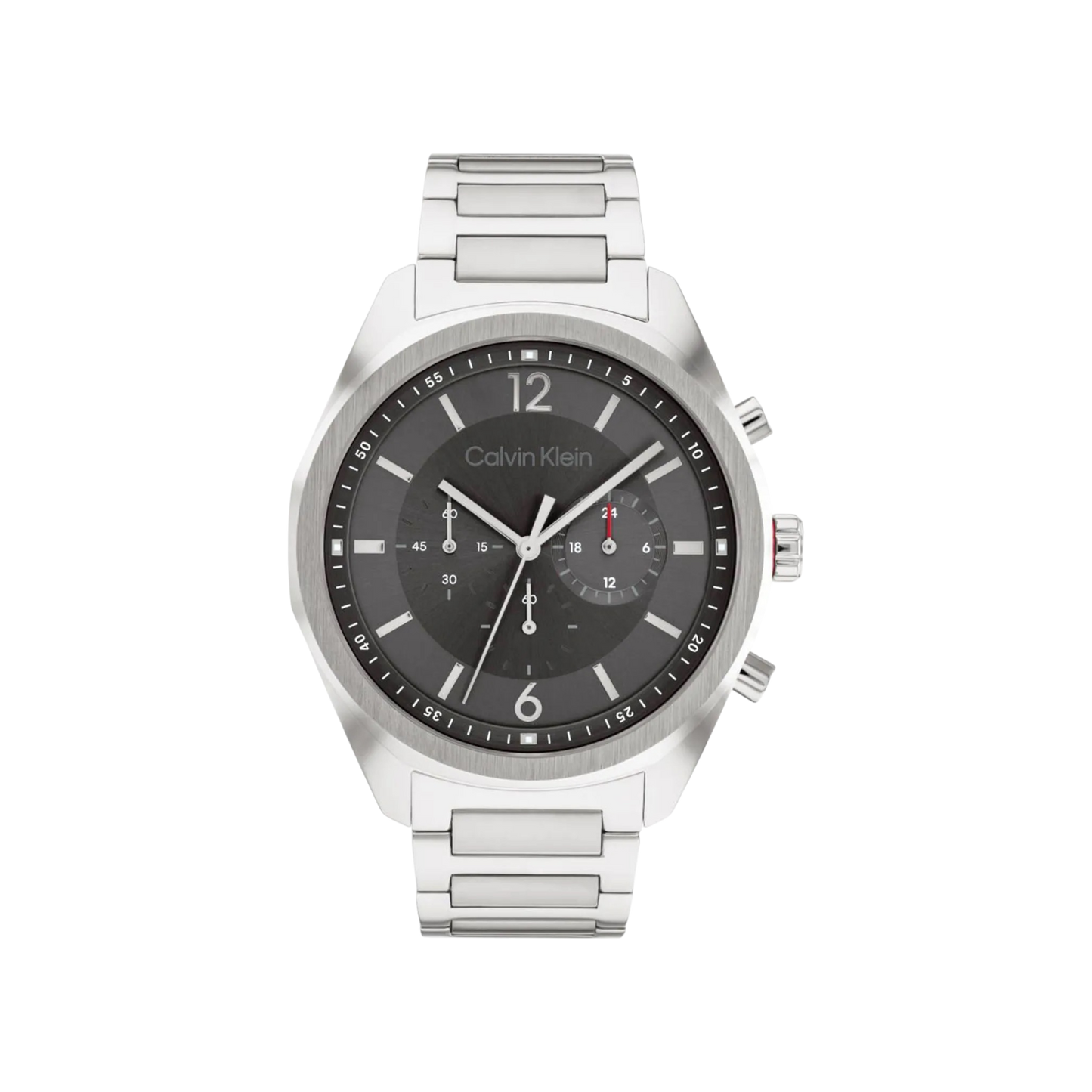 Calvin Klein Force Men's Grey Dial & Silver Bracelet Strap Watch 44mm