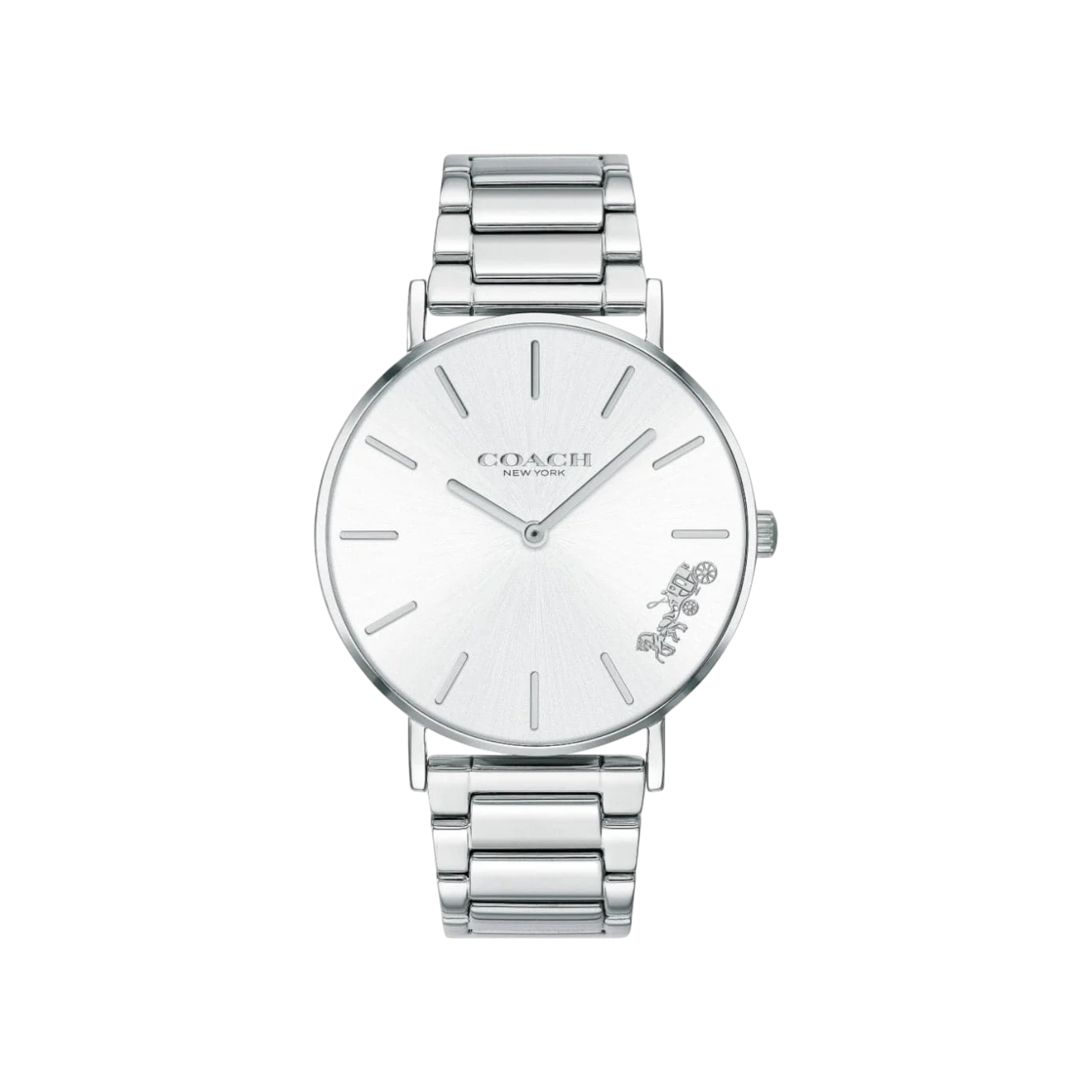 Coach Perry Women's Silver Bracelet Strap Watch 36mm