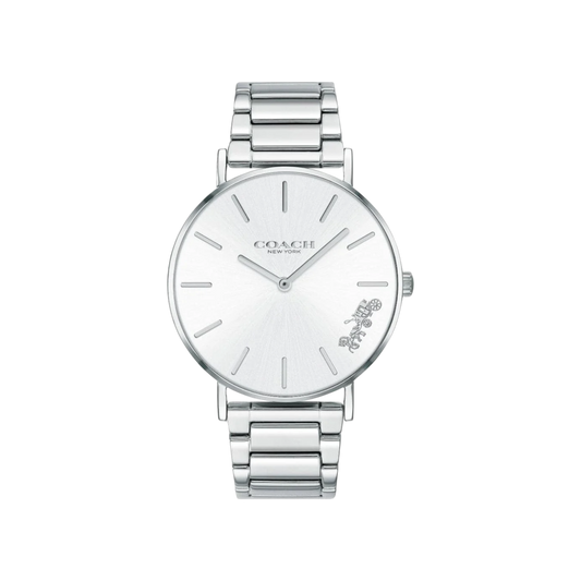 Coach Perry Women's Silver Bracelet Strap Watch 36mm