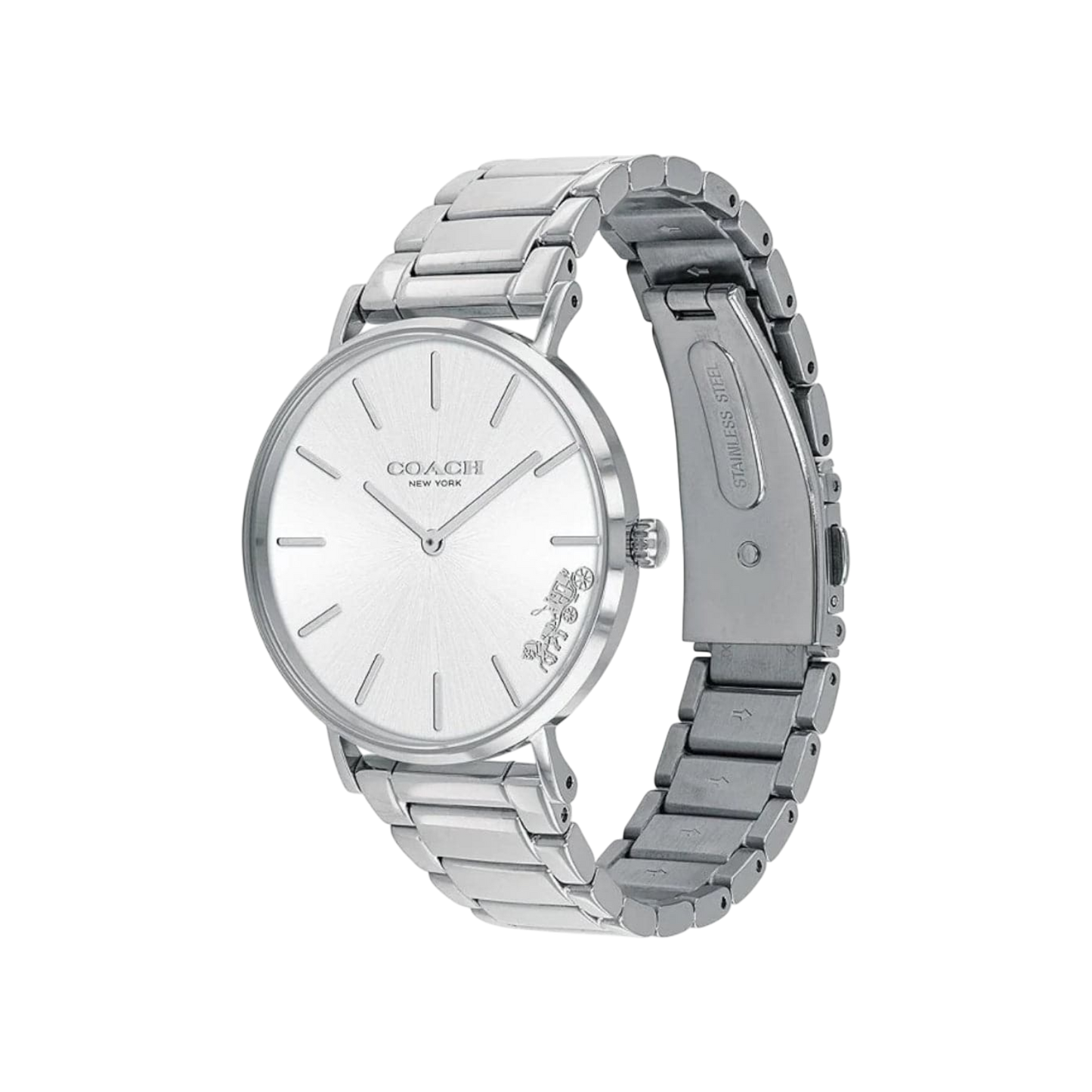 Coach Perry Women's Silver Bracelet Strap Watch 36mm