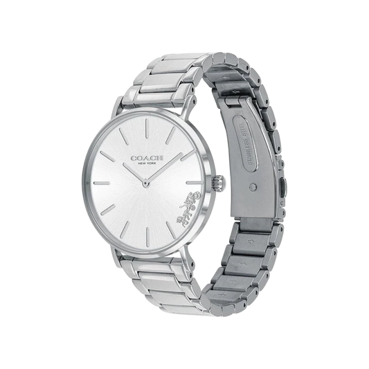 Coach Perry Women's Silver Bracelet Strap Watch 36mm