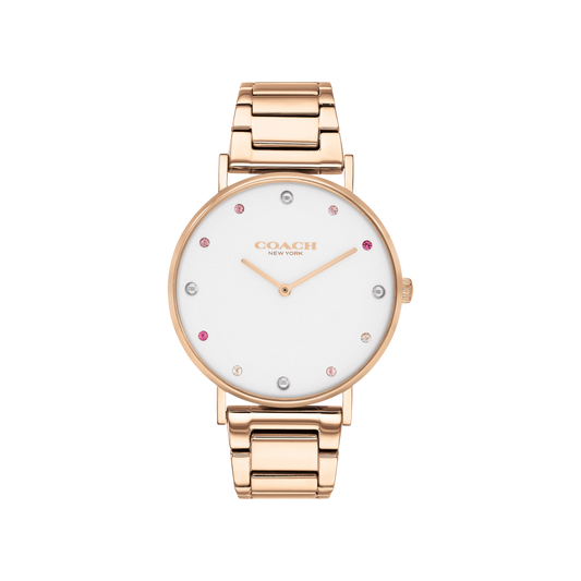 Coach Perry Women's White Dial & Rose Gold 36mm