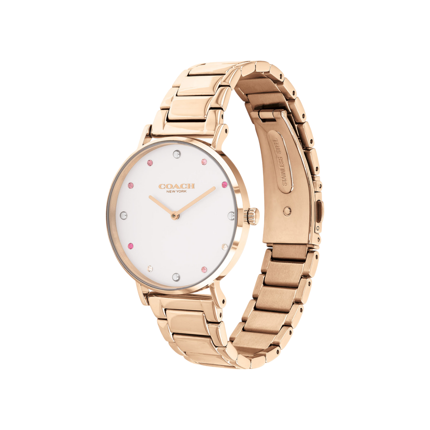 Coach Perry Women's White Dial & Rose Gold 36mm