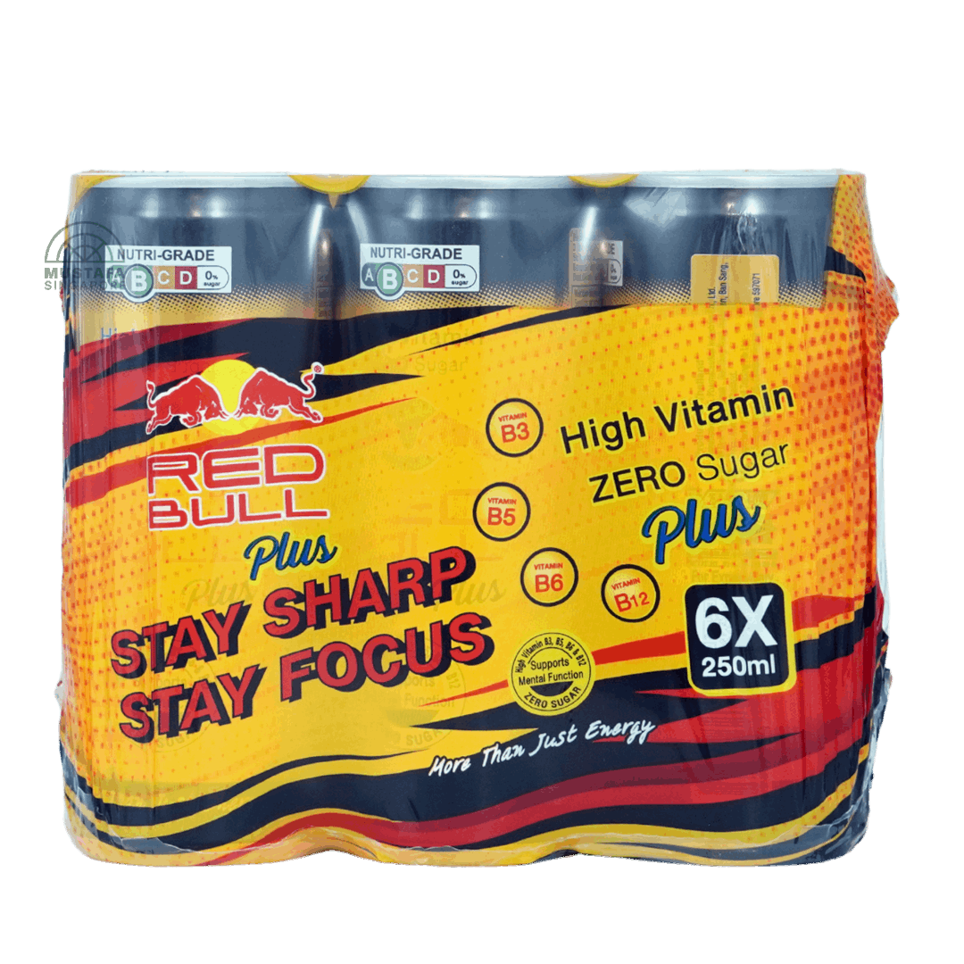 Red Bull Plus Less Sugar 6 x 250ml