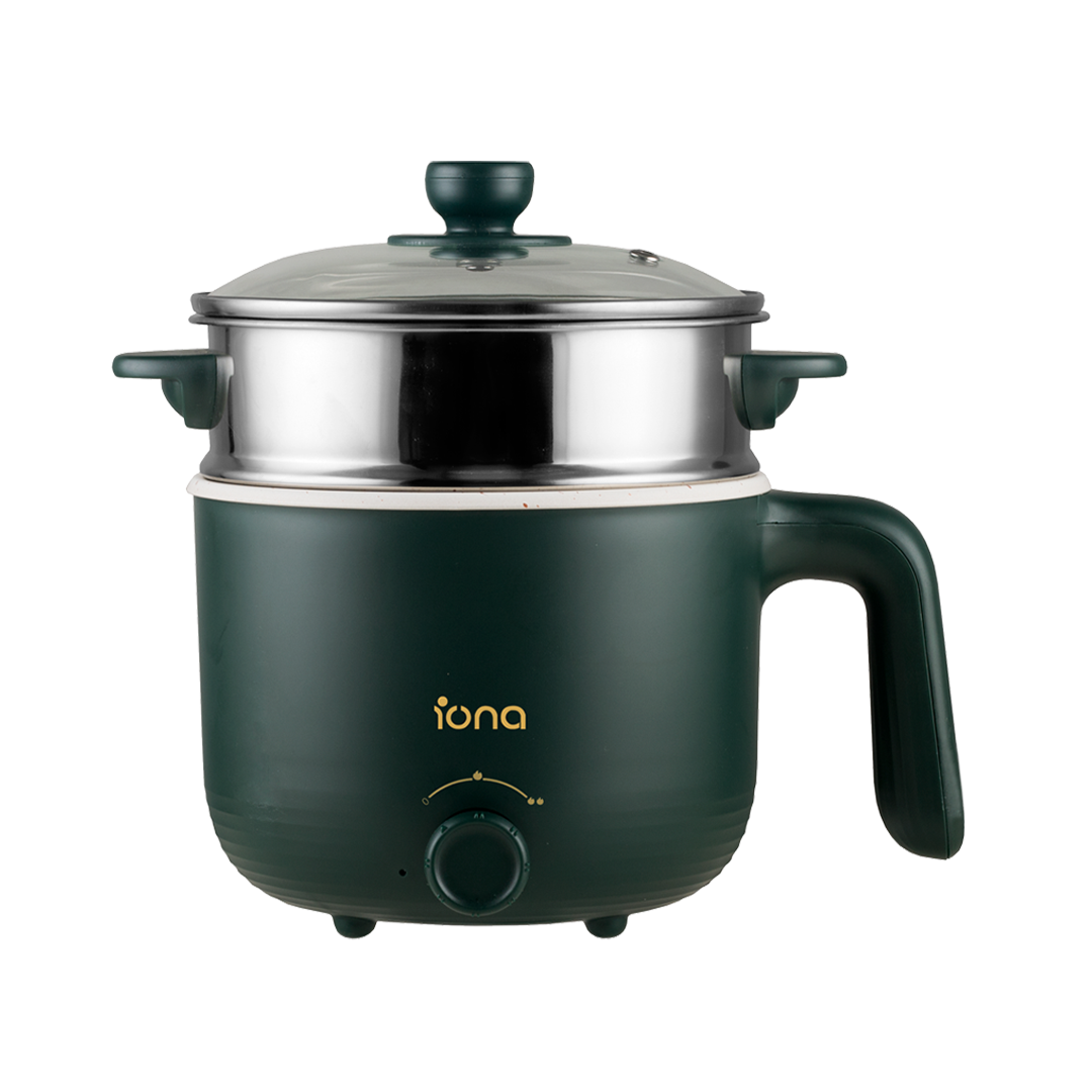 Iona 1.2L Ceramic Mini Multi Cooker Green (GLMC1812)