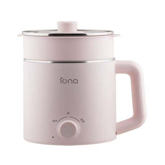Iona 1.6L Stainless Steel Multi Cooker Pink (GLMC1816)