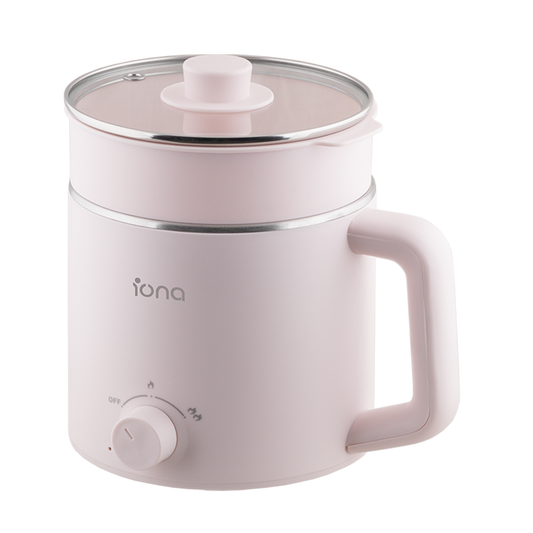 Iona 1.6L Stainless Steel Multi Cooker Pink (GLMC1816)