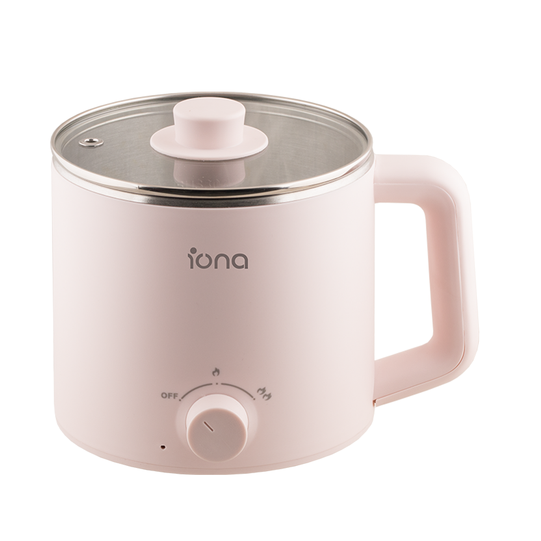 Iona 1.6L Stainless Steel Multi Cooker Pink (GLMC1816)