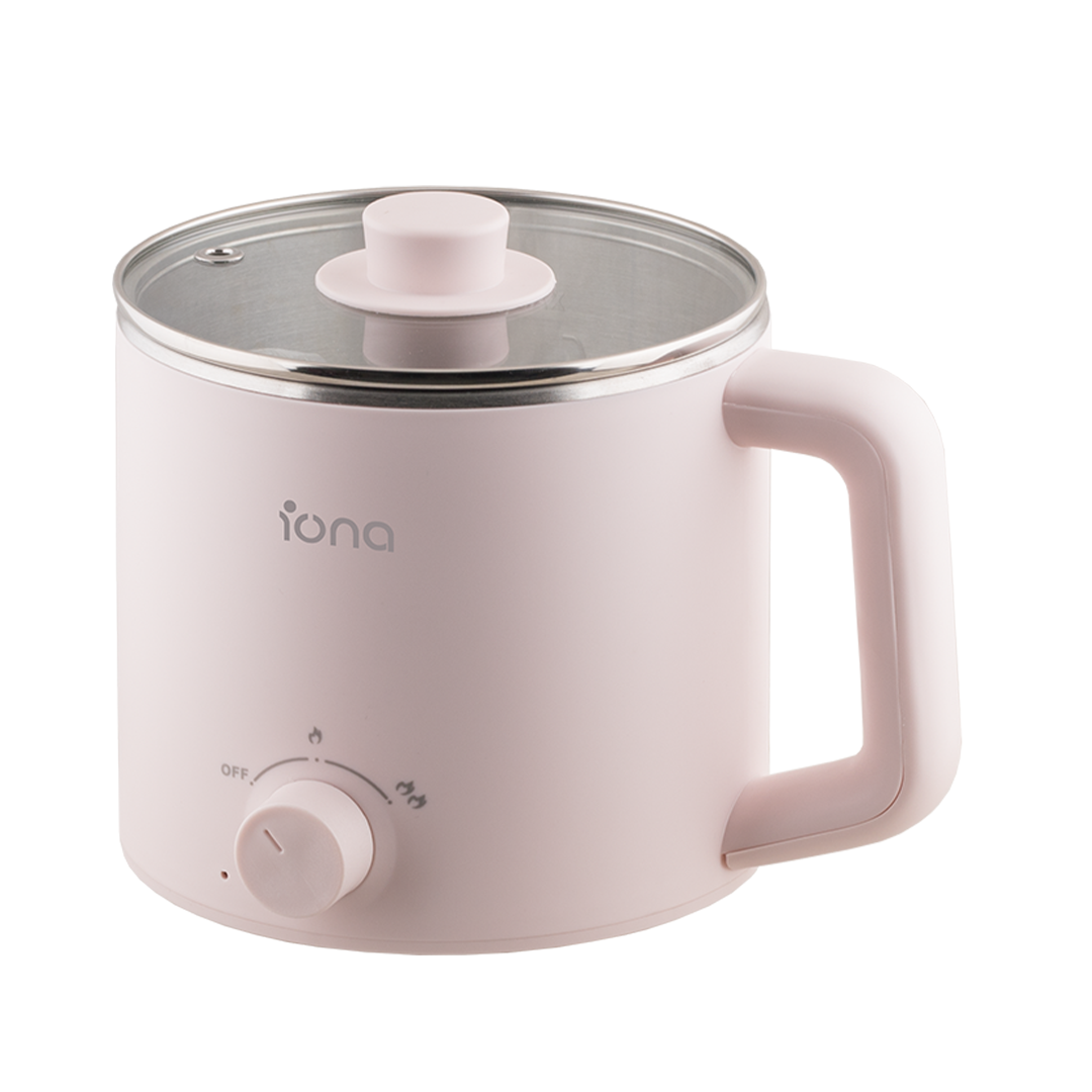 Iona 1.6L Stainless Steel Multi Cooker Pink (GLMC1816)