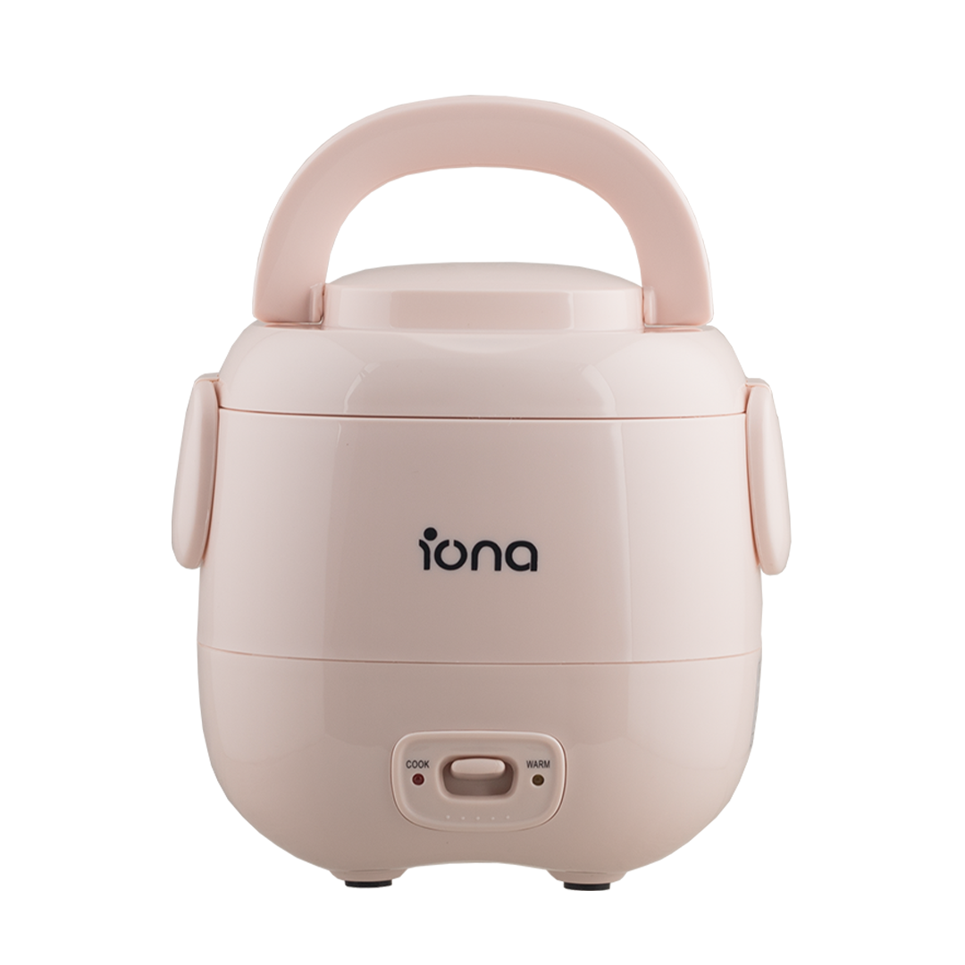 Iona 0.3L Mini Rice Cooker Pink (GLRC031)