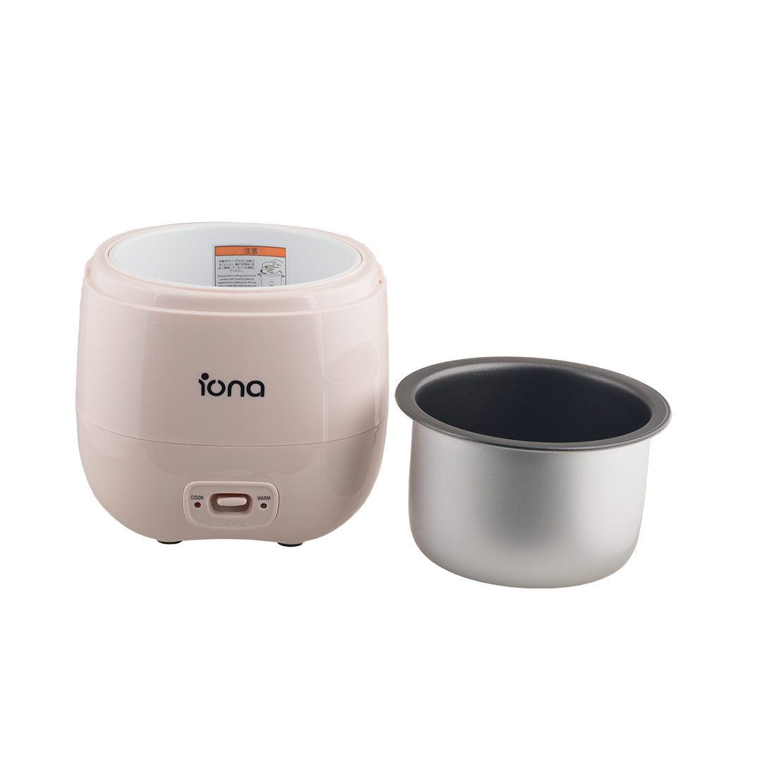 Iona 0.3L Mini Rice Cooker Pink (GLRC031)