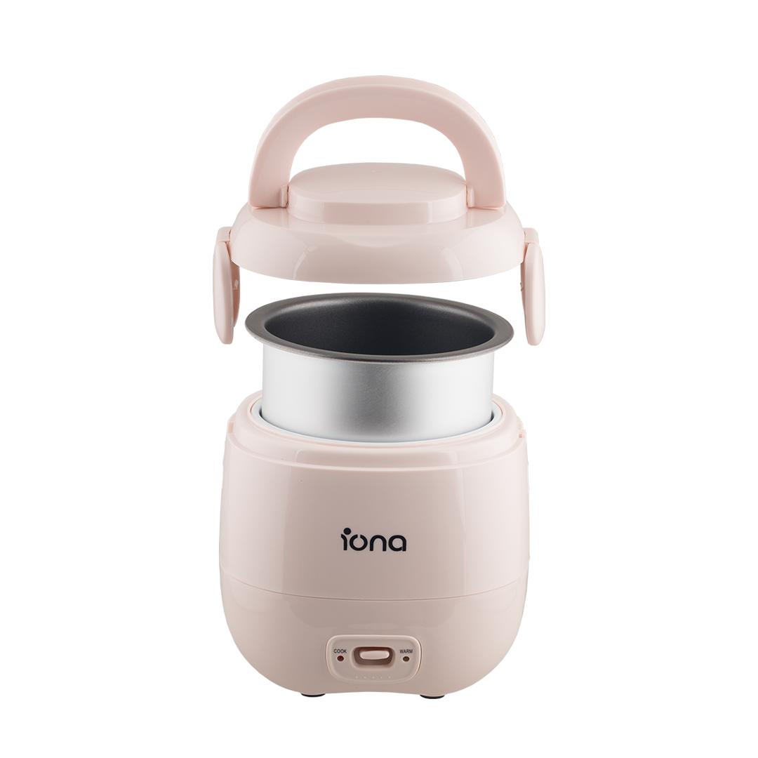 Iona 0.3L Mini Rice Cooker Pink (GLRC031)